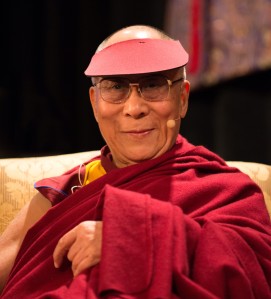 His Holiness, The Fourteenth Dalai Lama At_the_Unsung_Heroes_of_Compassion_event_San_Francisco by Minette - Flickr: [1]. Licensed under CC BY 2.0 via Wikimedia Commons.