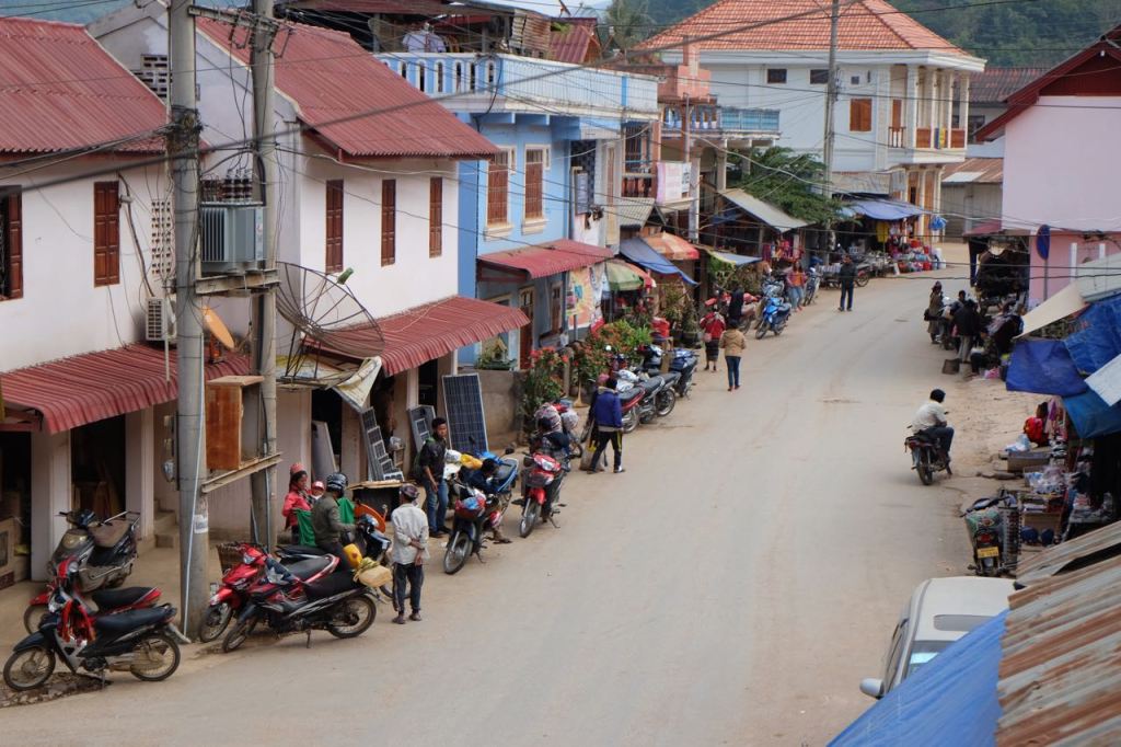 The main street from our balcony