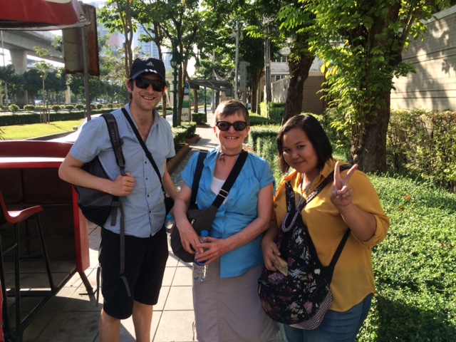 Happy and tired at the end of a full day.