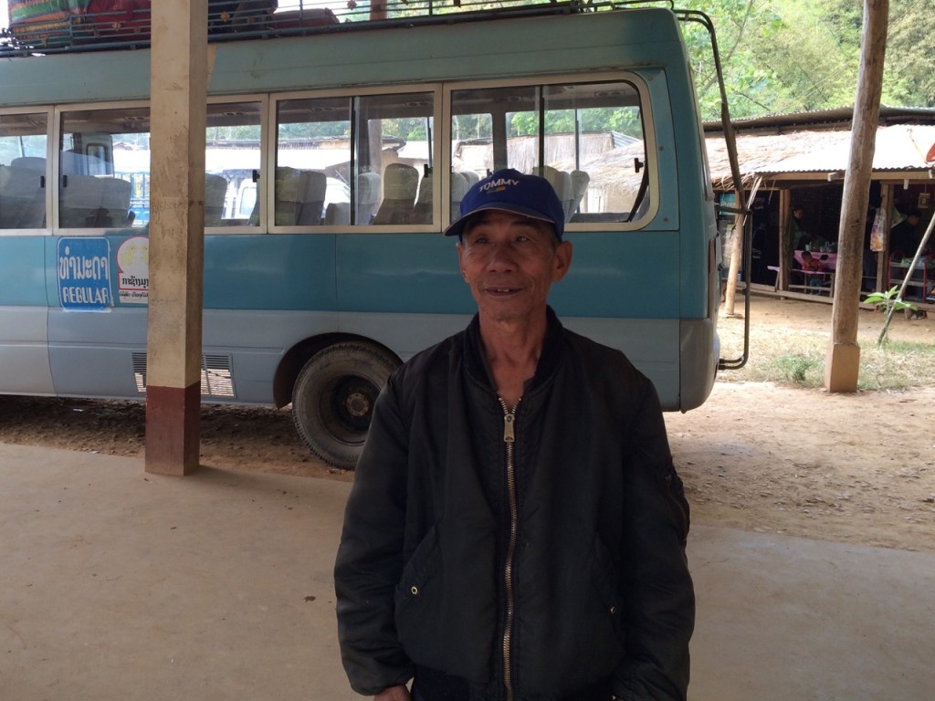 The kind - hearted and friendly bus station manager at Muang Khua