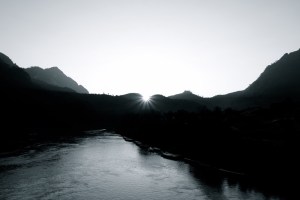 Sunset at Nong Khiaw