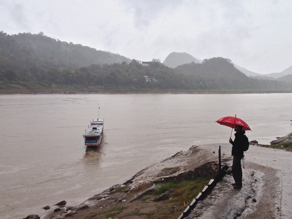 Rain on the Mekong, at Luang Prabang