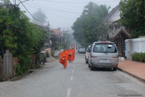 Alms giving ceremony, Luang Prabang