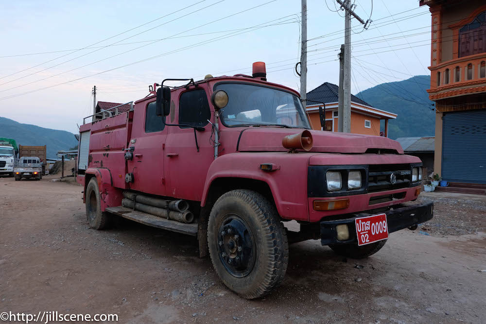 Fire truck, Muang Khua, Phongsaly Province, Northern Laos