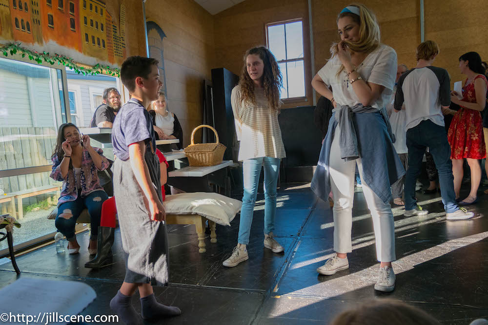 Admiring the costume